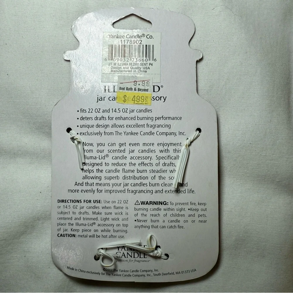 Yankee Candle Illuma-Lid Jar Candle Topper Accessory Hope Joy Christmas New